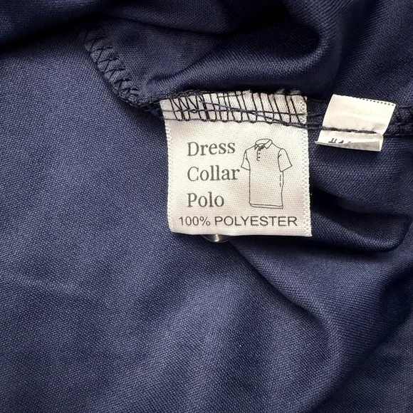 Collars and Co Collar Polo Shirt Men's Size 2XL Relaxed Stretch Navy Blue NWT - Picture 5 of 6
